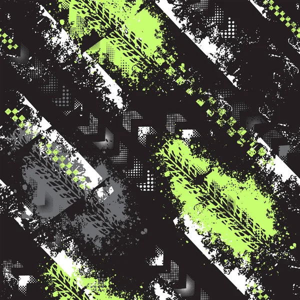 Abstrakter Grunge Hintergrund Mit Handgezeichneter Textur — Stockvektor