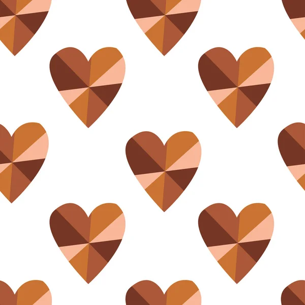 Seamless Pattern Hearts Vector Illustration — Stock Vector