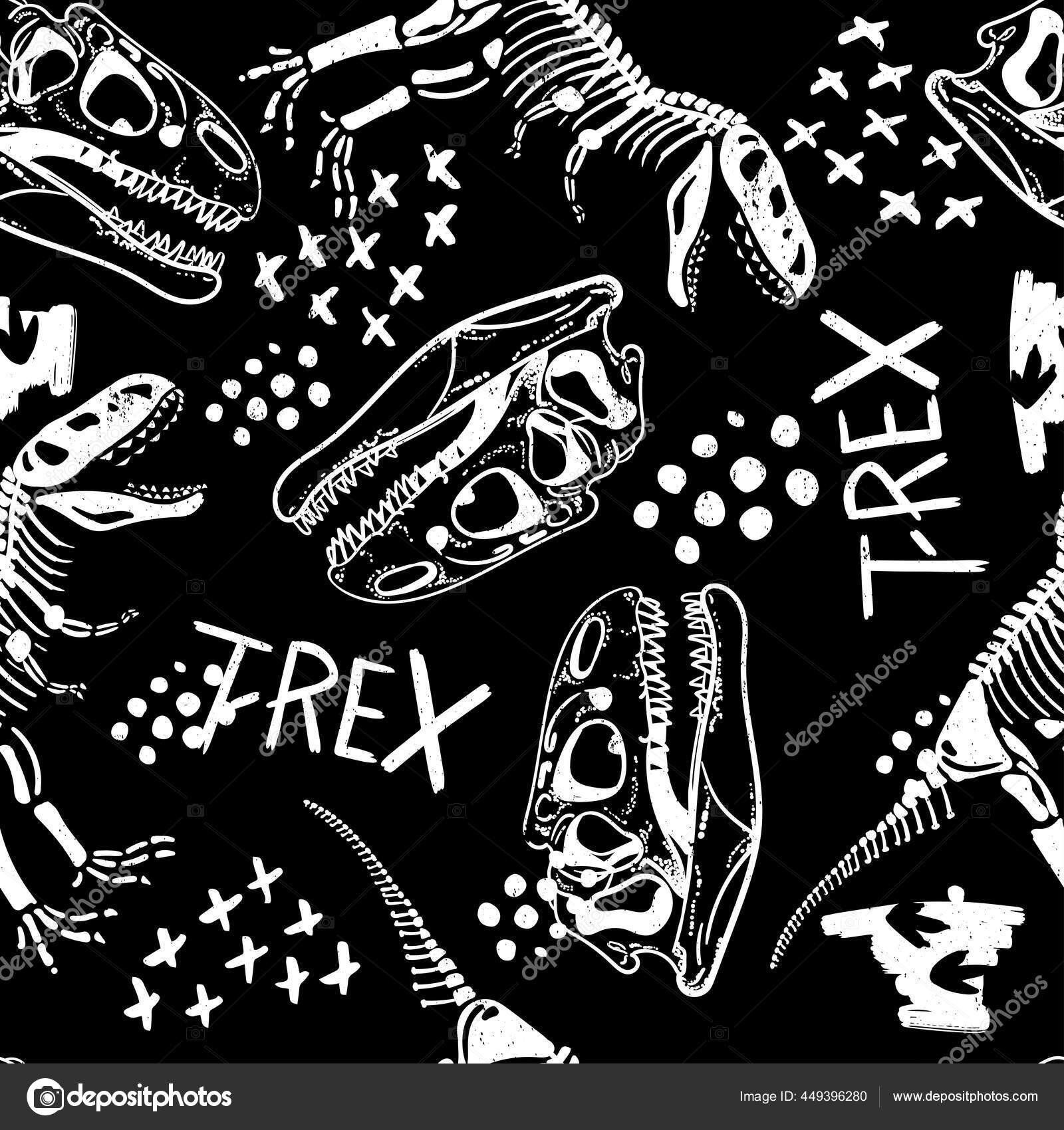 Baixar Vetor De Design De Camiseta T-rex De Desenho Animado