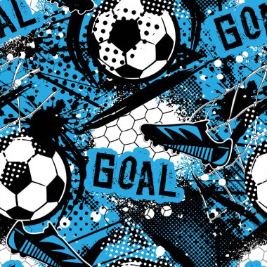  Erkekler için soyut, pürüzsüz desen. Futbol deseni. Futbol topuyla Grunge kentsel desen. Beyaz arka planda siyah ve yeşil renkli spor duvar kâğıdı. Tekrarlanan spor deseni.