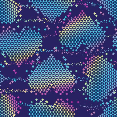 Kalpli, soyut, pürüzsüz desen.