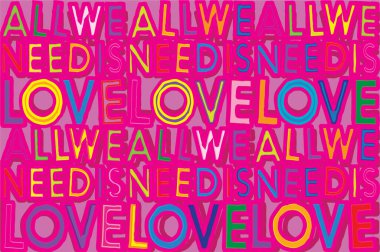 Sevgililer Günü için arka plan çizimi