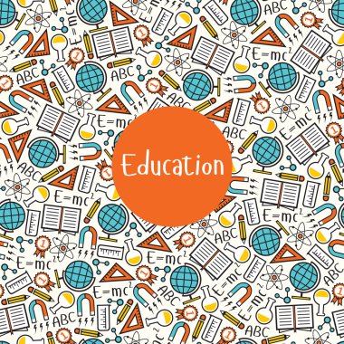 Seamless pattern Education