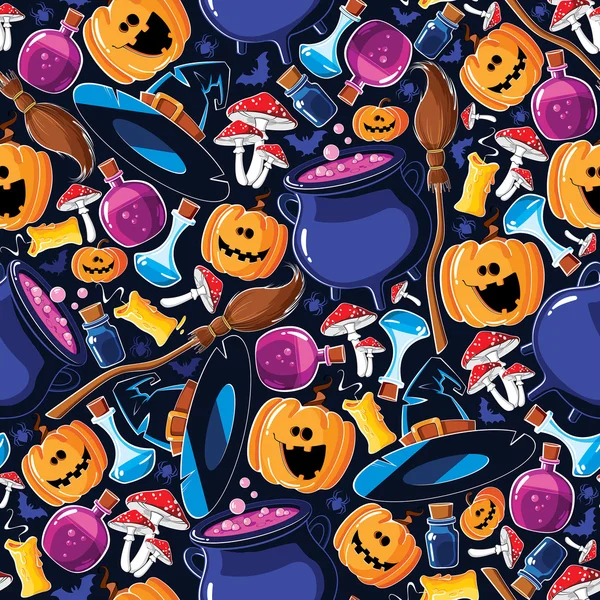 Naadloze patroon halloween — Stockvector