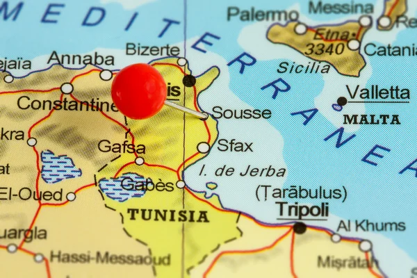 Pin on a map of Sousse