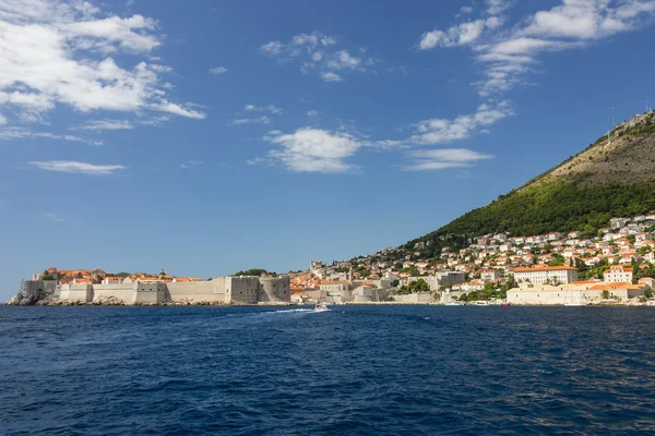 View of city of Dubrovnik from the sea
