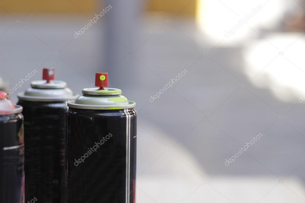 Spray paint cans Stock Photo by ©bernardojbp 100823234