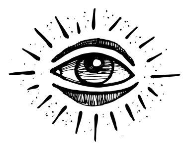 İnsan gözü soyut sembolü
