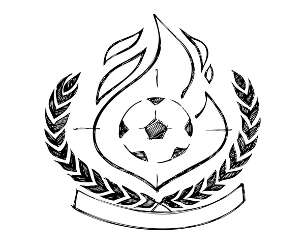 Σύμβολο νίκης ποδόσφαιρο — Διανυσματικό Αρχείο
