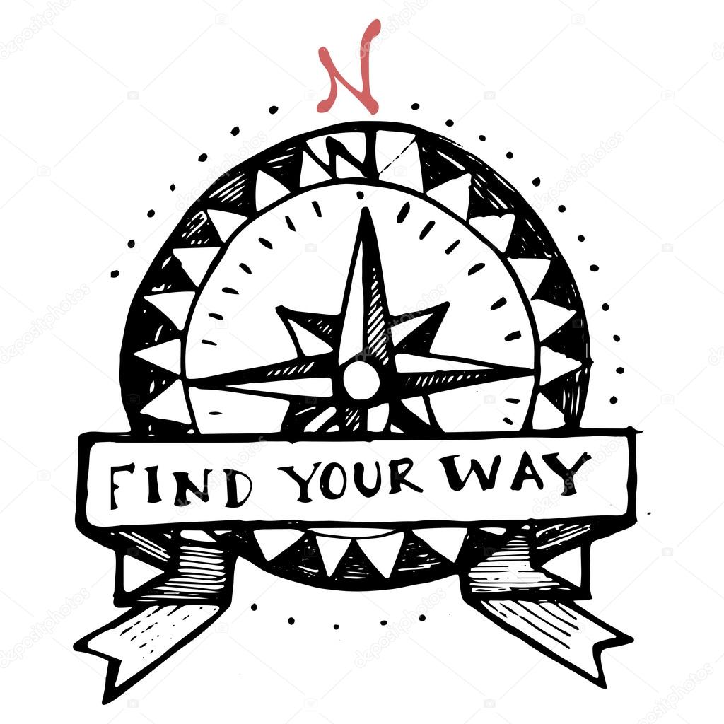 Vintage logo boussole — Image vectorielle bernardojbp © 106660560