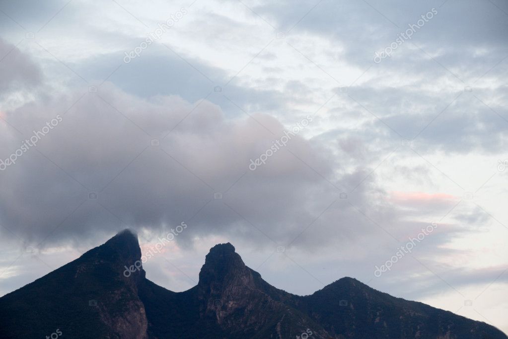 Cerro de la Silla mountain in Monterrey  
