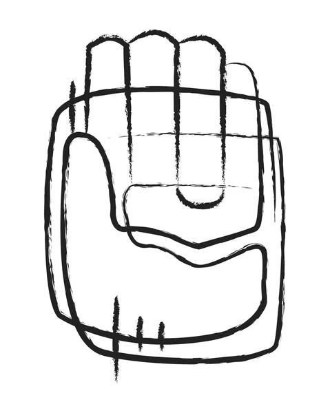 Ludzka ręka streszczenie ilustracja — Wektor stockowy