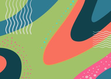 Soyut bir minimalist modacının el çizimi veya çizimi