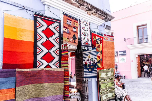 Oaxaca Oaxaca México 2021 Textiles Artesanías Mercado Oaxaca México — Foto de Stock