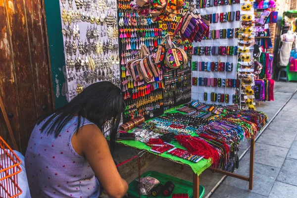 Oaxaca Oaxaca México 2021 Textiles Artesanías Mercado Oaxaca México —  Fotos de Stock