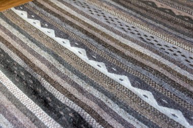 Soyut bir geleneksel Meksika tekstil dokusunun ya da arka planının fotoğrafı