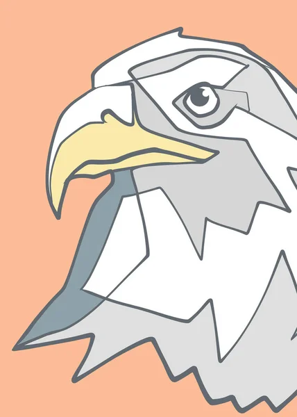 Hand Drawn Illustration Drawing Eagle Head — Stock Photo, Image