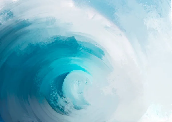 Ручная Цифровая Иллюстрация Рисунок Абстрактной Естественной Морской Волны — стоковое фото