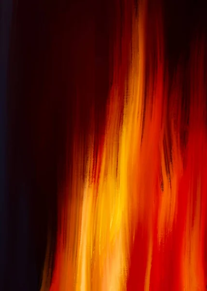 Digitális Festészet Egy Elvont Tűz Lángok Háttér Vagy Textúra — Stock Fotó