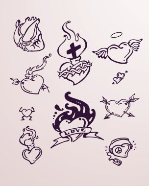 kalp simgesi illüstrasyon