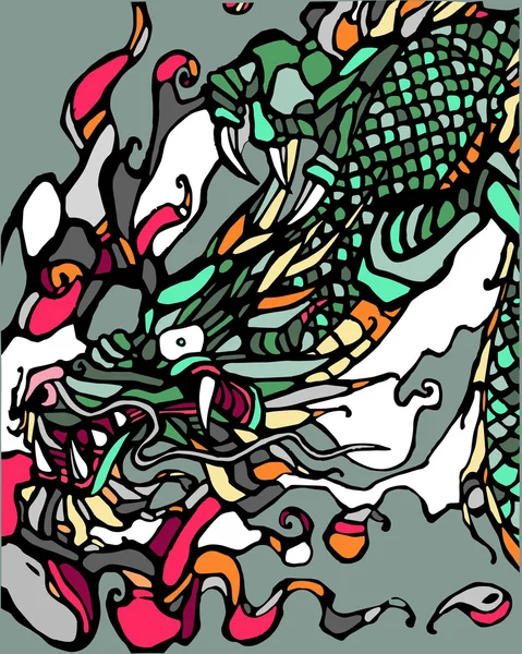 Stilize Dragon illüstrasyon