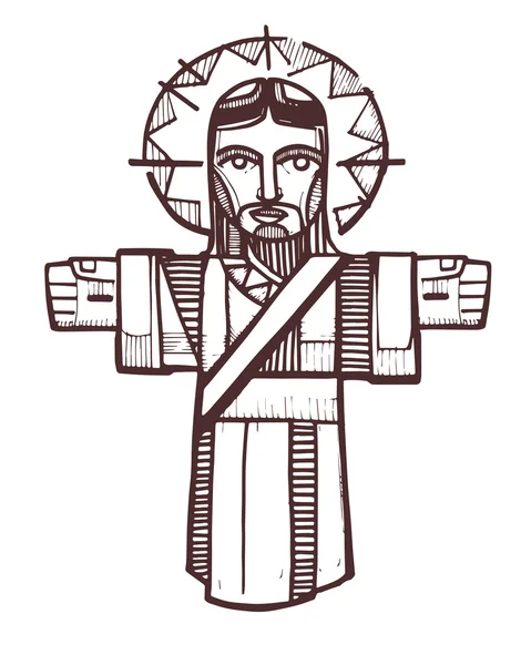 Jesucristo Ilustración — Archivo Imágenes Vectoriales