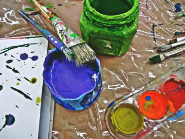 Boya kovaları ile Boya fırçaları