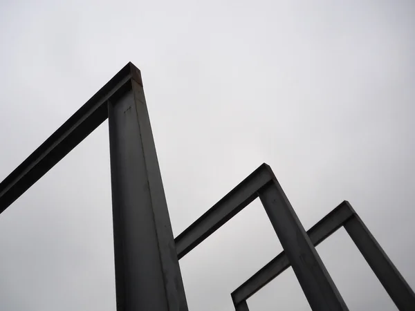 Geometric metal structure — Stok fotoğraf