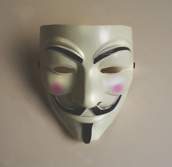 White anonymous mask — Stock Photo, Image