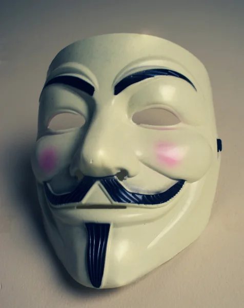 Vit anonym mask — Stockfoto