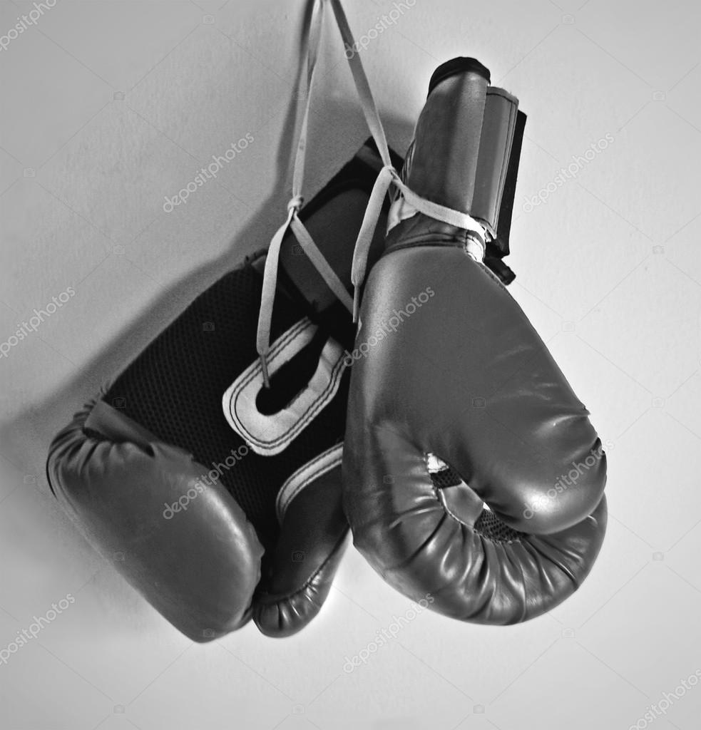 Black and white boxing gloves — Stock Photo © bernardojbp 66855533