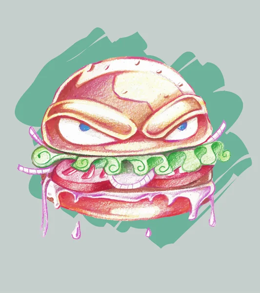 Big bad burger — Stock vektor