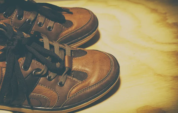 Par de sapatos com um estilo vintage retro — Fotografia de Stock