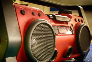 Retro boombox kaydedici