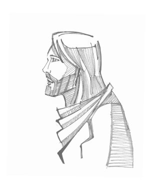 Jesus Christ Sketch Symbol clipart