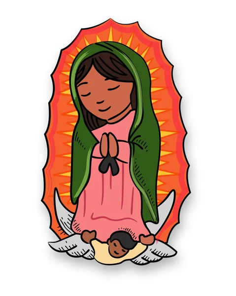 Fecioara Maria de Guadalupe — Vector de stoc