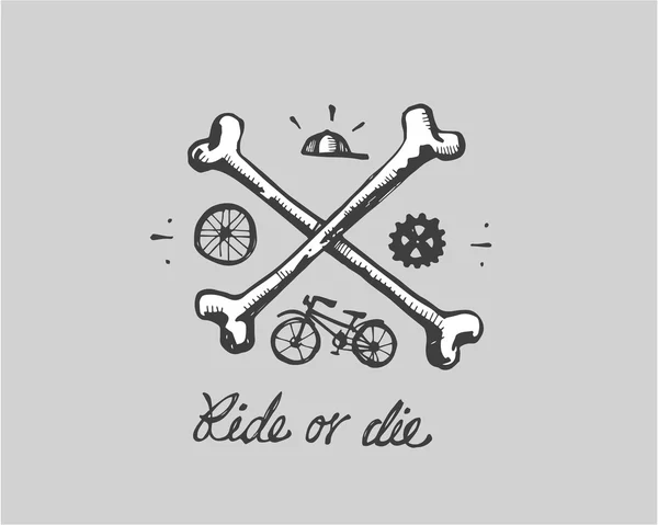 Symbole, concept de vélo — Image vectorielle