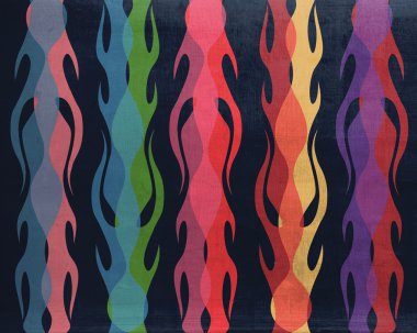 Yangın alevleri desen