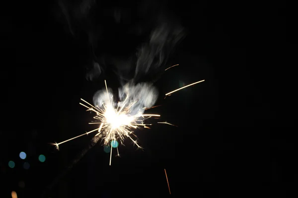 Luz de sinalização com brilhos — Fotografia de Stock