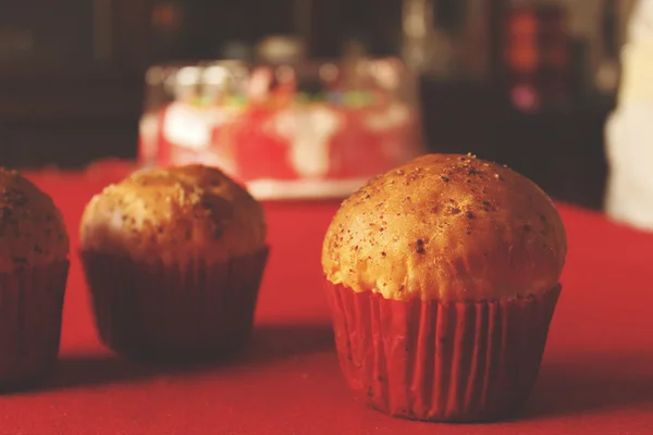 Onion and garlic cupcakes — Stock Photo, Image