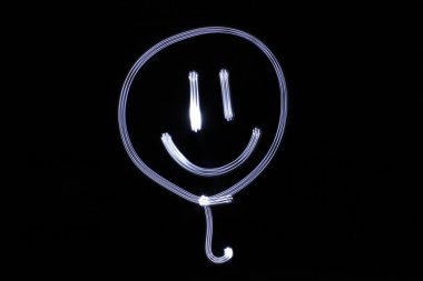 gülümseme ile soyut balon