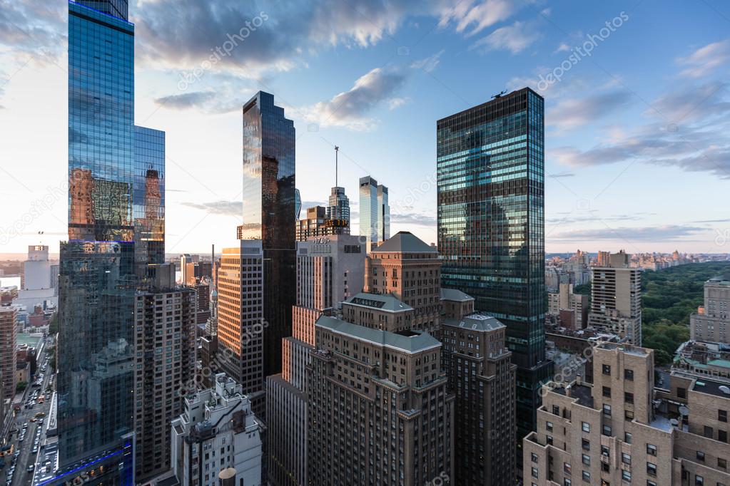 New York City Skyline near central park