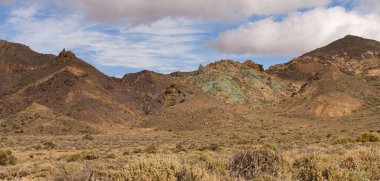 Tenerife adasındaki Vulkan Teide manzarası 