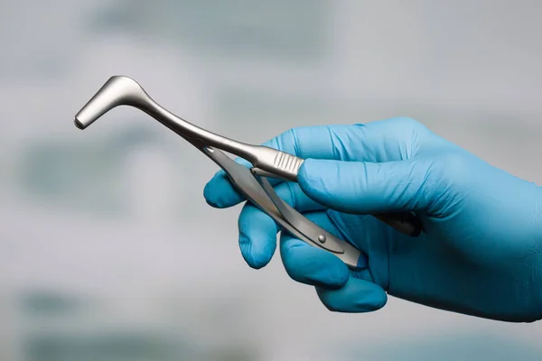 Ent Doctor Hand Nasal Speculum — Stock Photo, Image