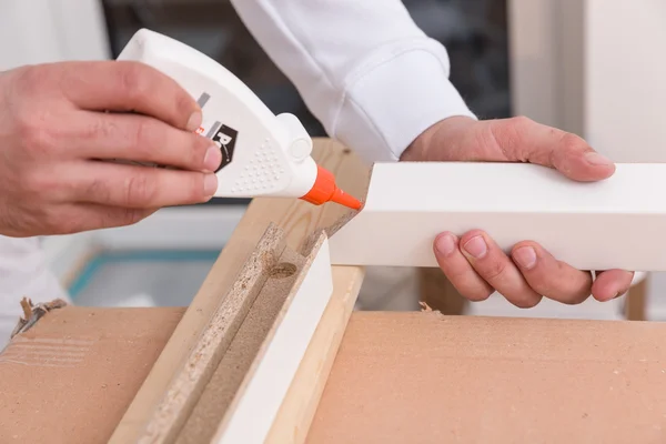 Building a door frame — Stock Photo, Image