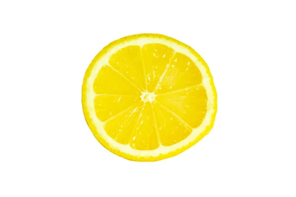 Апельсини Лимон Білому Тлі Розділу — стокове фото