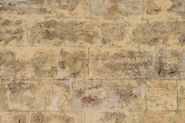 旧的磨擦砖墙体质感 — 图库照片
