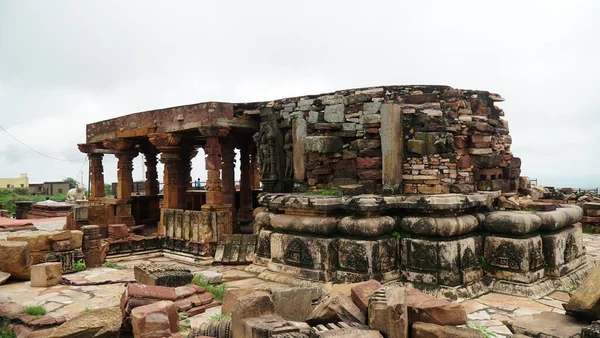 Perto Templo Harshnath Templo Construído Estilo Arcaico Situado Topo Montanha — Fotografia de Stock