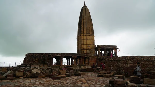 Cerca Del Templo Harshnath Templo Construido Estilo Arcaico Situado Cima —  Fotos de Stock