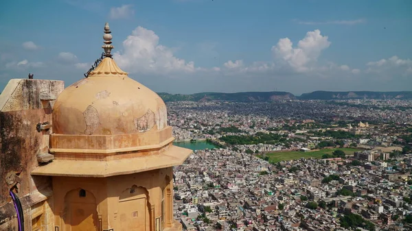 Hilltop View Nahargarh Fort Fica Borda Das Colinas Aravalli Com — Fotografia de Stock